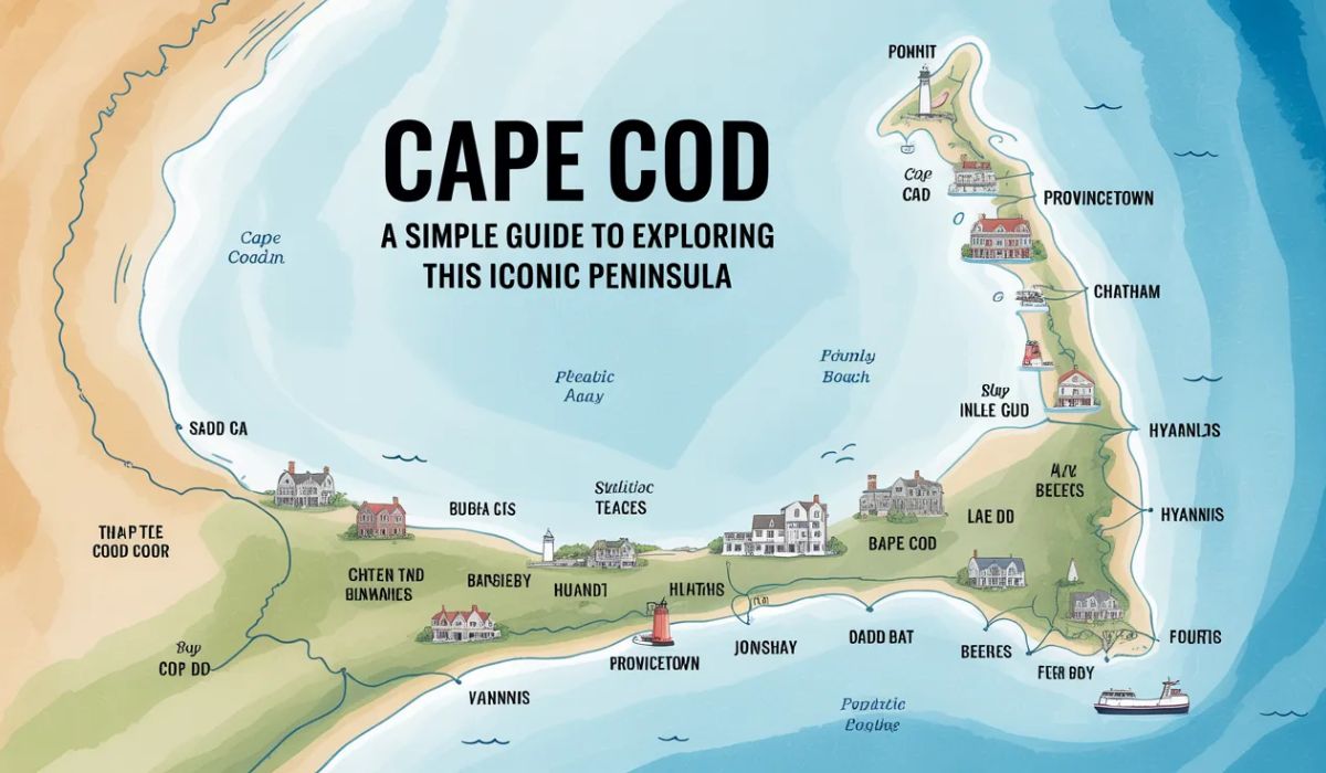 Major Towns on the Map of Cape Cod