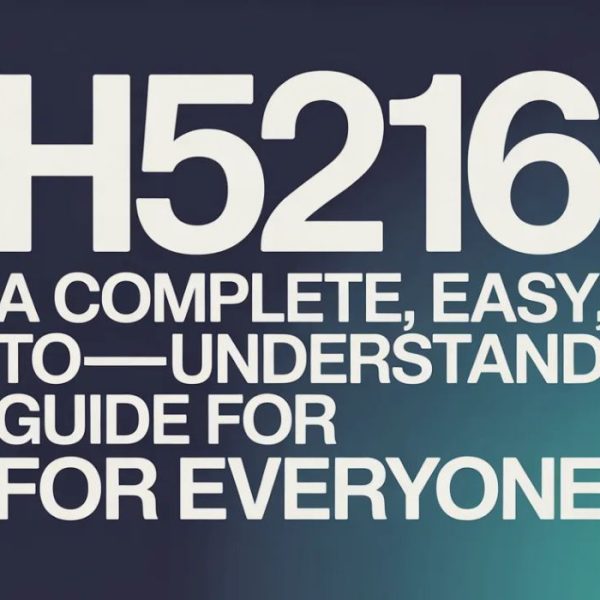 h5216: A Complete, Easy-to-Understand Guide for Everyone
