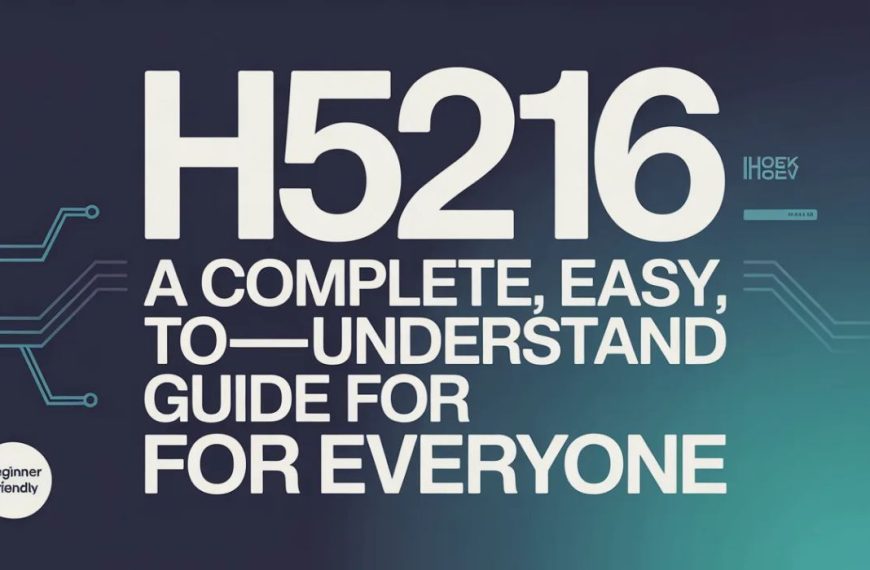 h5216: A Complete, Easy-to-Understand Guide for Everyone