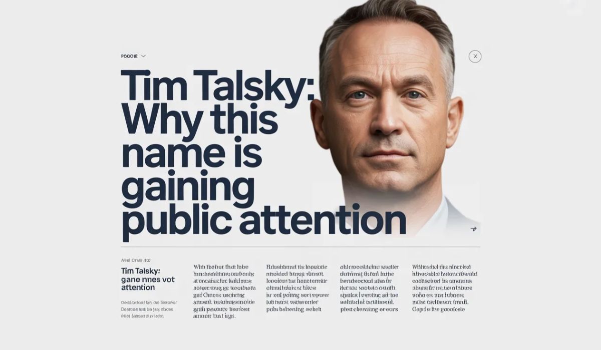 Tim Talsky: Why This Name Is Gaining Public Attention