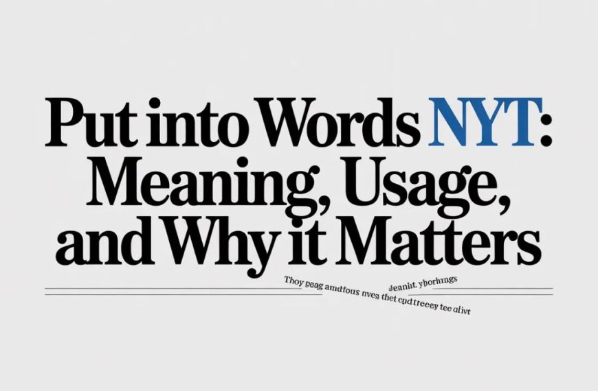 Put Into Words NYT: Meaning, Usage, and Why It Matters